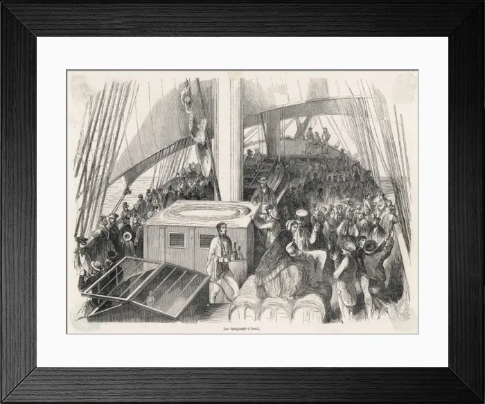 Framed Print : Emigrants from Strasb g Framed Print : Emigrants from Strasb g