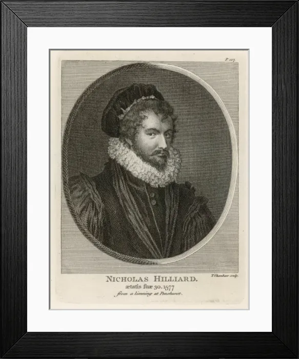 Framed Print : Nicholas Hilliard / Artist Framed Print : Nicholas Hilliard / Artist