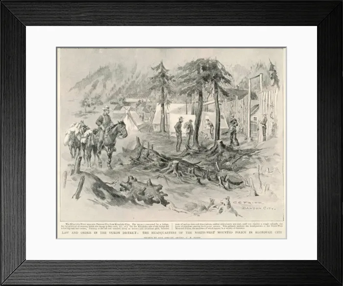 Framed Print : Klondike Gold Rush Framed Print : Klondike Gold Rush