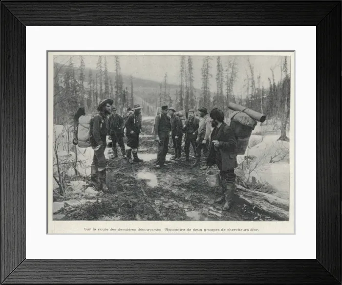 Framed Print : Klondike Gold Rush Framed Print : Klondike Gold Rush