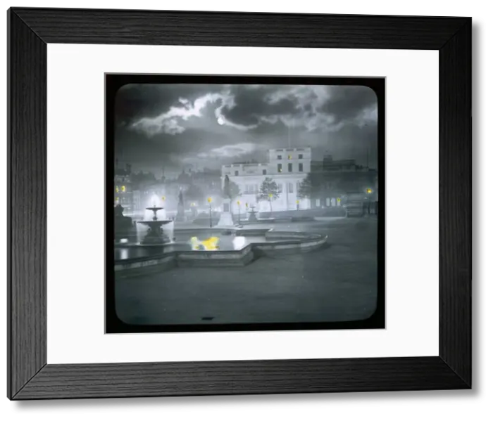 Framed Print : Trafalgar / Lantern Slide Framed Print : Trafalgar / Lantern Slide