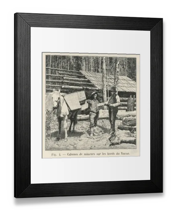 Framed Print : Klondike Gold Rush Framed Print : Klondike Gold Rush