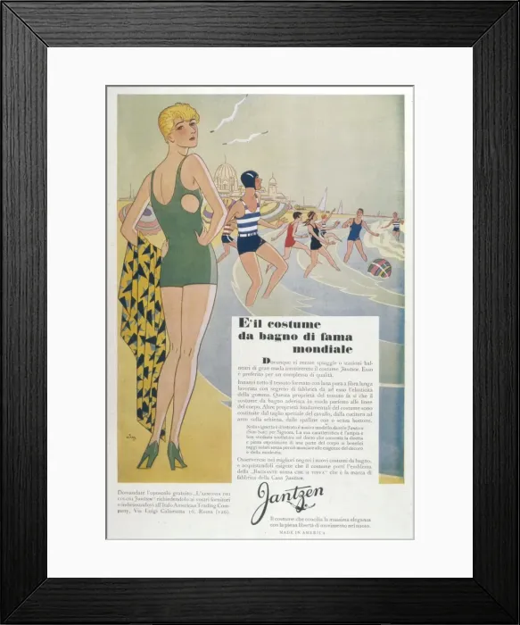 Framed Print : Fashionable Bathers 1930 Framed Print : Fashionable Bathers 1930