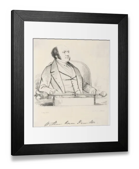Framed Print : William Rowan Hamilton Framed Print : William Rowan Hamilton