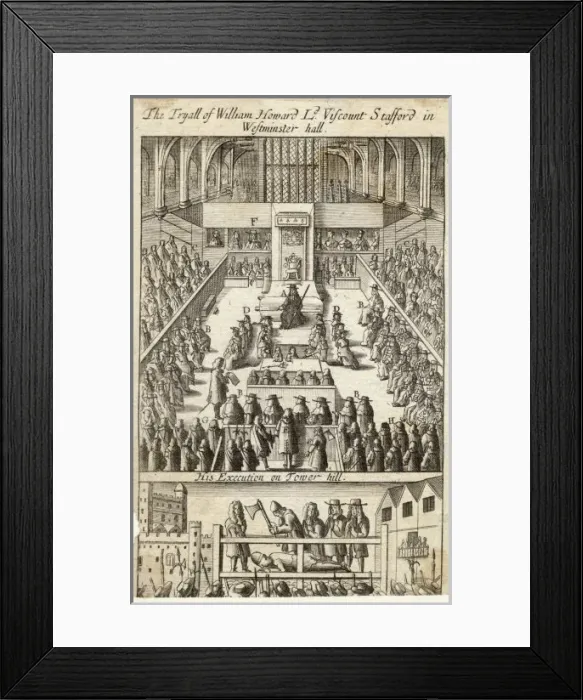 Framed Print : Trial of Strafford, 1641 Framed Print : Trial of Strafford, 1641