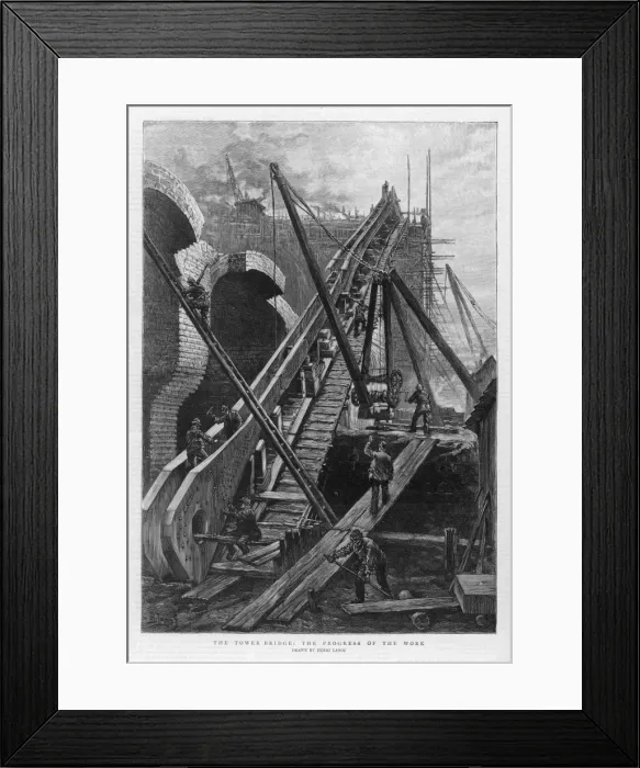 Framed Print : Tower Bridge Built 1892 Framed Print : Tower Bridge Built 1892