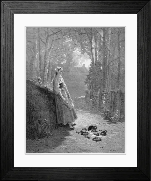 Framed Print : The Maid & the Milk-Pail Framed Print : The Maid & the Milk-Pail