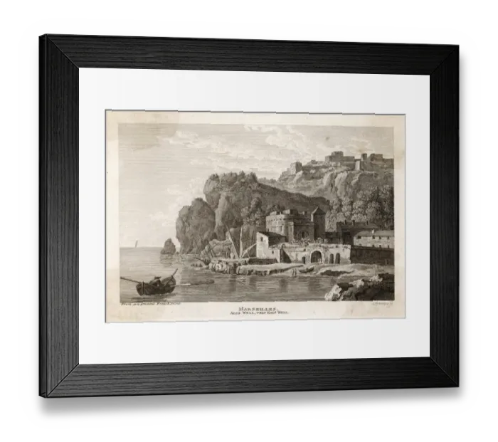 Framed Print : Marseille / Harbour C1790 Framed Print : Marseille / Harbour C1790
