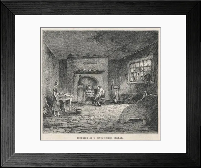 Framed Print : Manchester Slum Framed Print : Manchester Slum