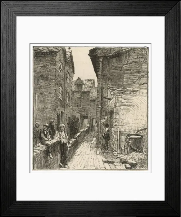 Framed Print : Birmingham Slum 1876 Framed Print : Birmingham Slum 1876