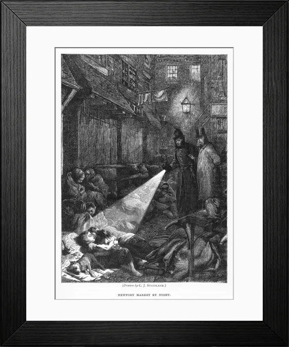 Framed Print : Children Sleep Rough / C19 Framed Print : Children Sleep Rough / C19