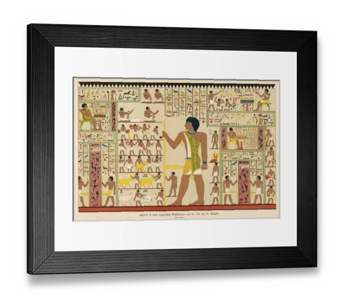 Framed Print : Egyptian Tomb Painting Framed Print : Egyptian Tomb Painting