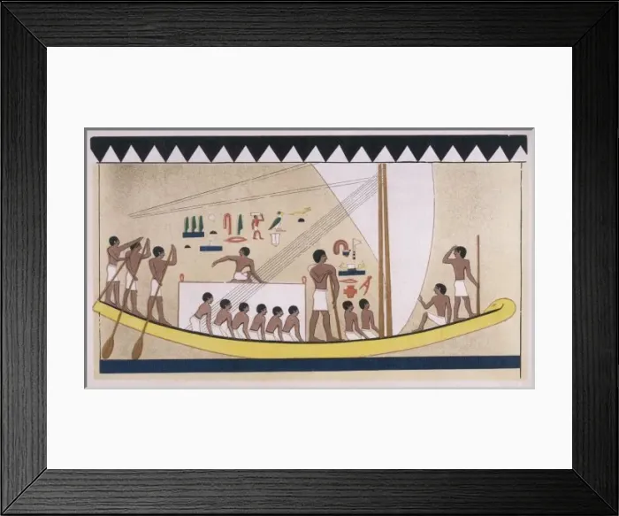 Framed Print : Egyptian Boat Framed Print : Egyptian Boat