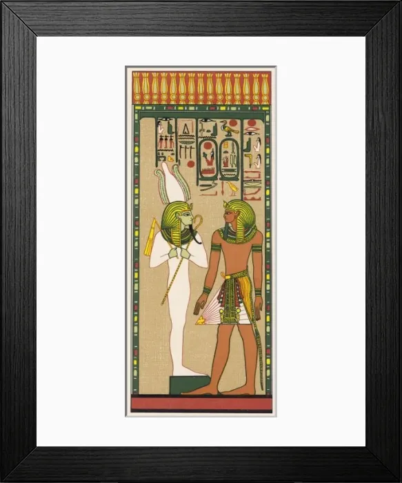 Framed Print : King Seti & Osiris Framed Print : King Seti & Osiris
