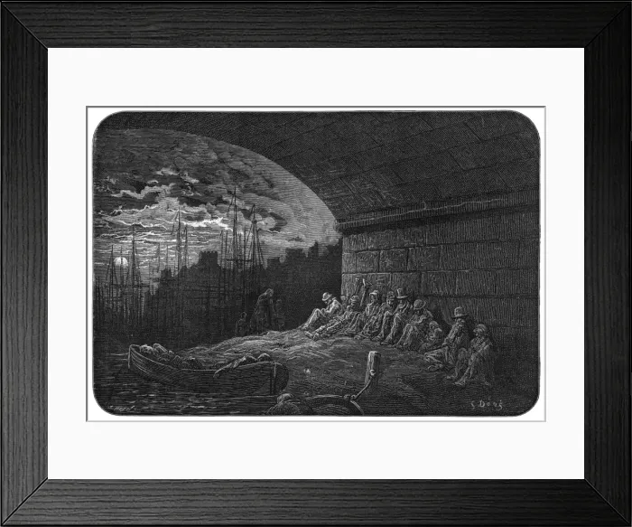 Framed Print : Homeless Arches / Slum / C19 Framed Print : Homeless Arches / Slum / C19