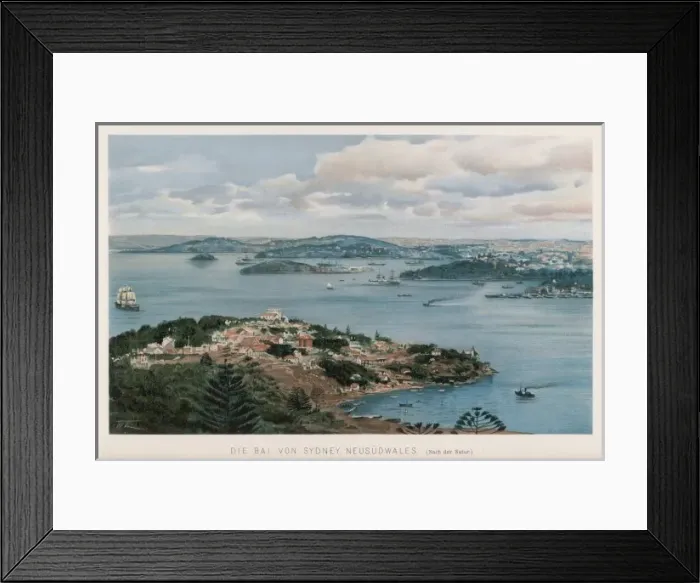 Framed Print : Australia / Sydney 1895 Framed Print : Australia / Sydney 1895