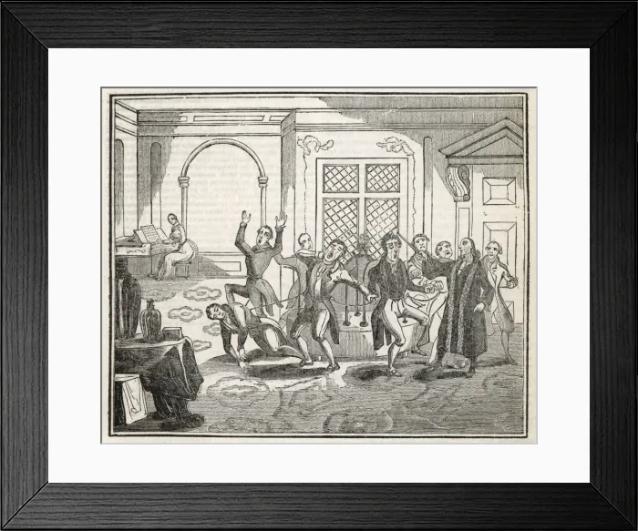 Framed Print : Mesmer Satirised Framed Print : Mesmer Satirised