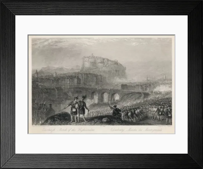 Framed Print : March of Highlanders Framed Print : March of Highlanders