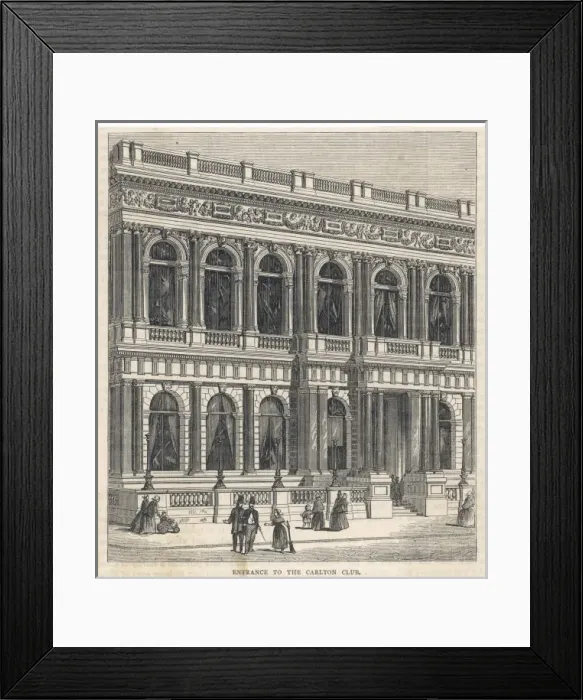 Framed Print : Carlton Club / Entrance Framed Print : Carlton Club / Entrance