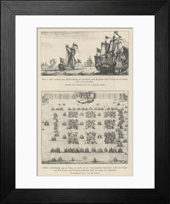 Framed Print : William III Sails to Uk Framed Print : William III Sails to Uk