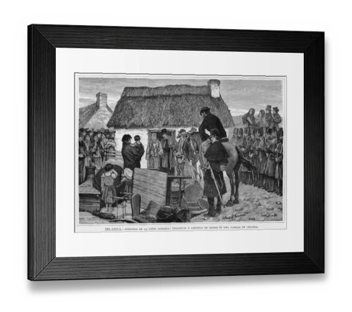 Framed Print : Events / Ireland / Evictions Framed Print : Events / Ireland / Evictions