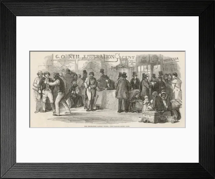 Framed Print : Emigration Office Cork Framed Print : Emigration Office Cork