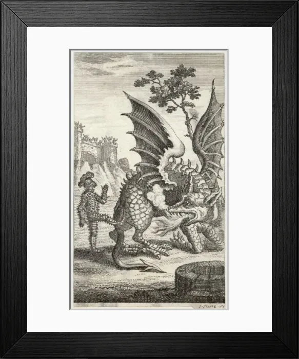 Framed Print : The Dragon of Wantly Framed Print : The Dragon of Wantly