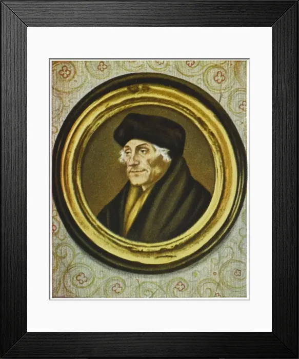 Framed Print : Erasmus / Holbein Miniatur Framed Print : Erasmus / Holbein Miniatur