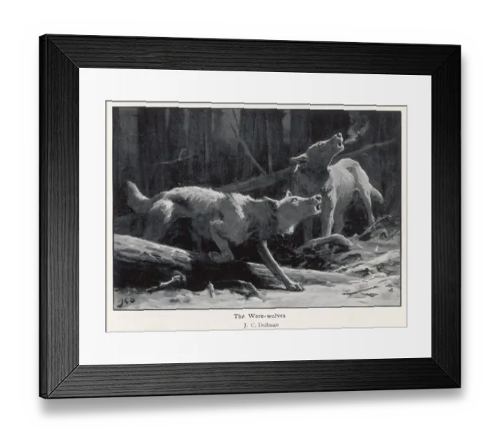 Framed Print : Two Werewolves Framed Print : Two Werewolves