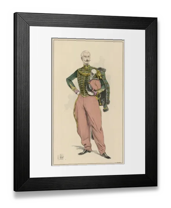 Framed Print : French Officer, C1840 Framed Print : French Officer, C1840