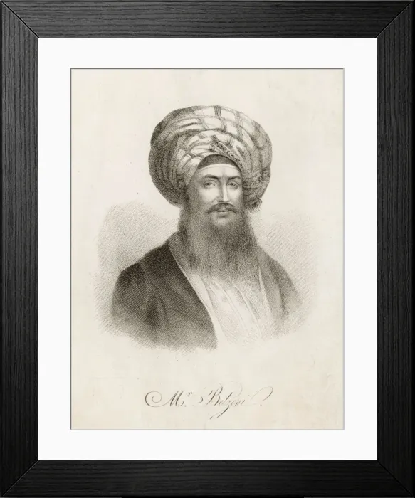 Framed Print : Giovanni Belzoni Framed Print : Giovanni Belzoni