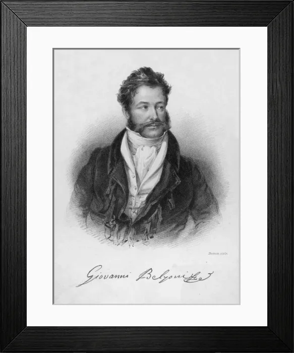 Framed Print : Giovanni Belzoni Framed Print : Giovanni Belzoni