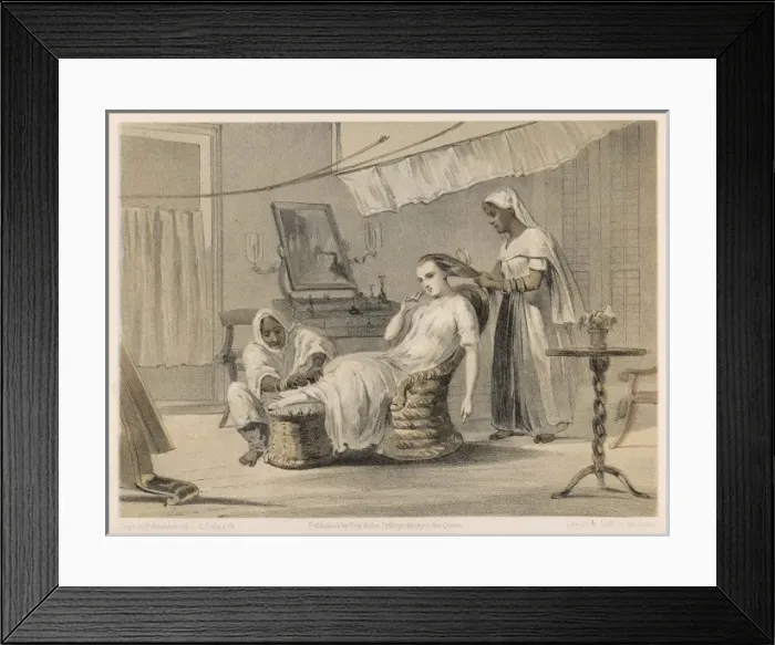 Framed Print : Curry&rice / Lady / Servants Framed Print : Curry&rice / Lady / Servants