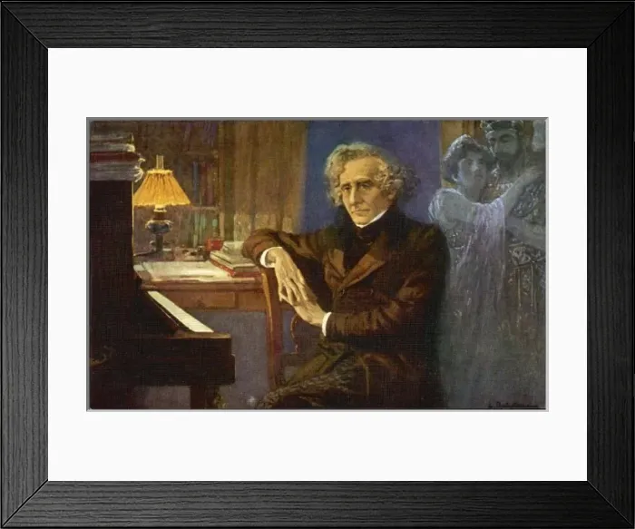 Framed Print : Hector Berlioz / Postcard Framed Print : Hector Berlioz / Postcard