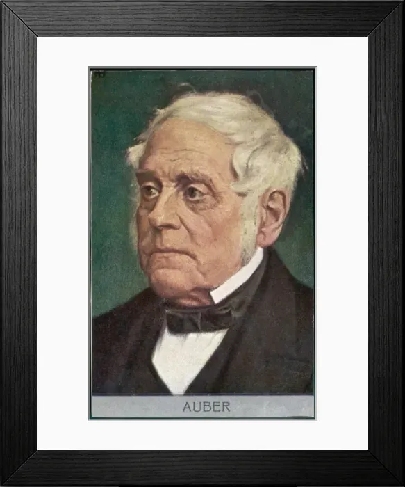Framed Print : Daniel Auber / Postcard Framed Print : Daniel Auber / Postcard