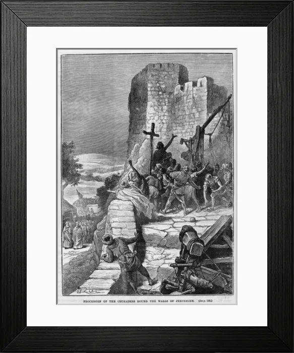 Framed Print : Crusades / Jerusalem Framed Print : Crusades / Jerusalem