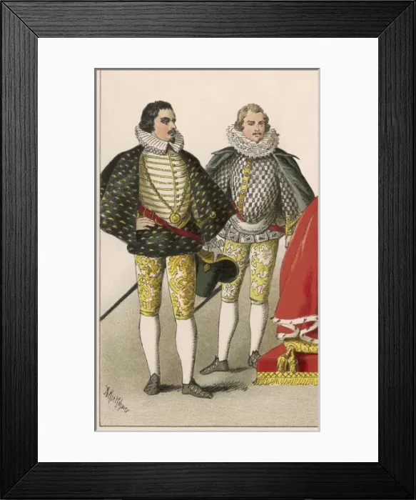 Framed Print : Costume / Noblemen 16C Framed Print : Costume / Noblemen 16C