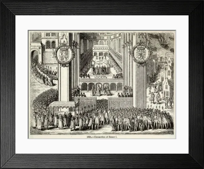 Framed Print : Coronation James I Framed Print : Coronation James I