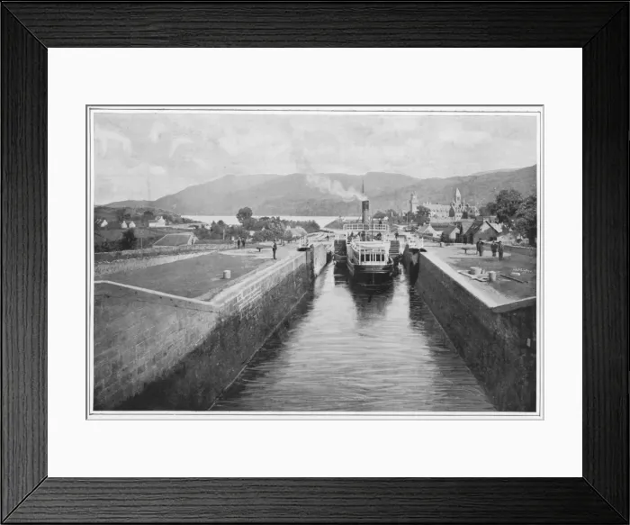 Framed Print : Caledonian Canal, C1900 Framed Print : Caledonian Canal, C1900
