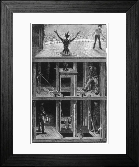 Framed Print : Pantomime / Clown Appears Framed Print : Pantomime / Clown Appears