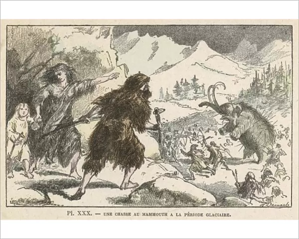Hunting mammoth during the Ice Age