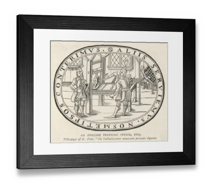 Framed Print : English Print House 1619 Framed Print : English Print House 1619