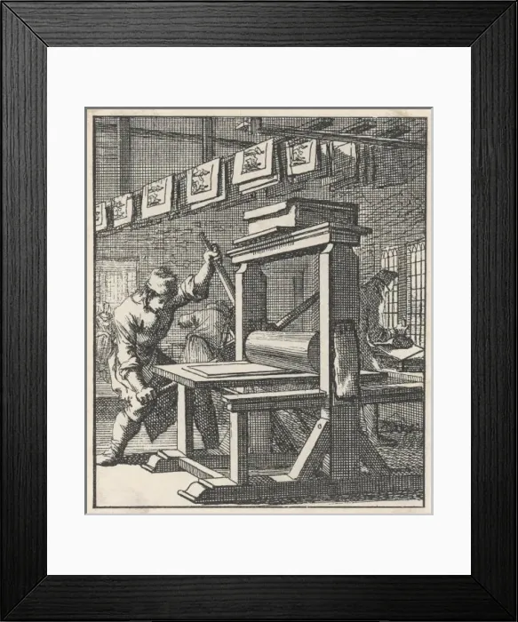 Framed Print : Dutch Flat Bed Press C17 Framed Print : Dutch Flat Bed Press C17