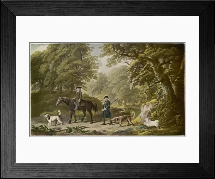 Framed Print : Hunting / Gamekeepers 1790 Framed Print : Hunting / Gamekeepers 1790