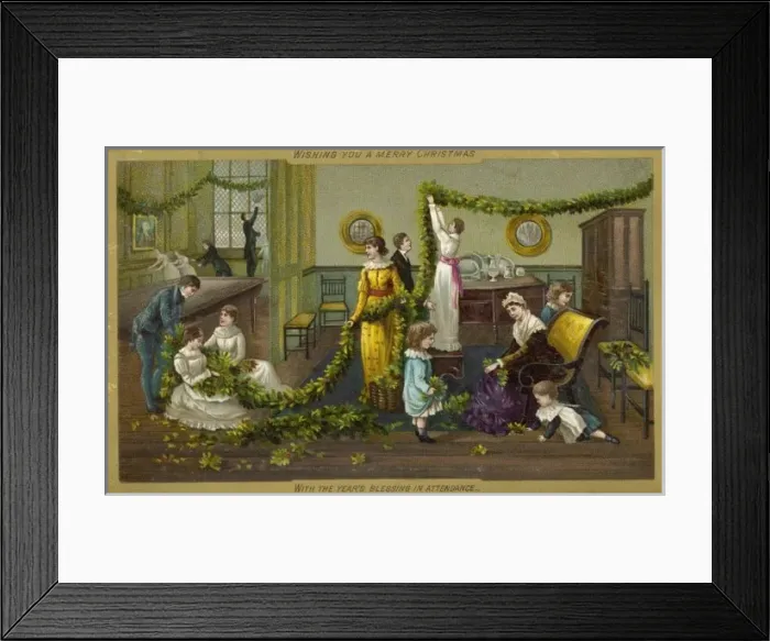 Framed Print : Family Decorating Framed Print : Family Decorating