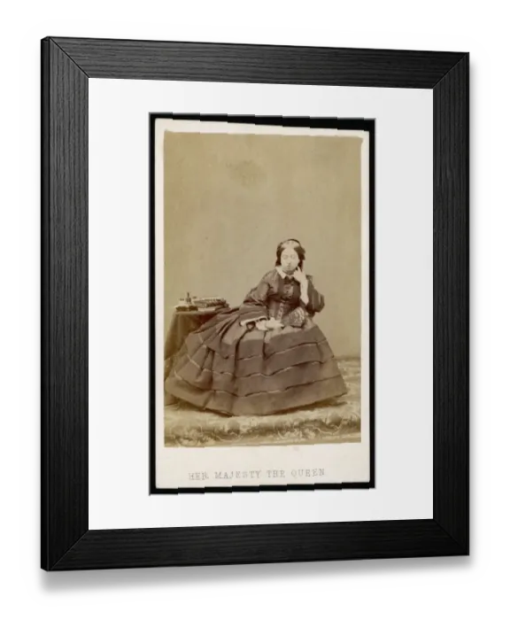 Framed Print : Q Victoria / Mayall Cdv Framed Print : Q Victoria / Mayall Cdv