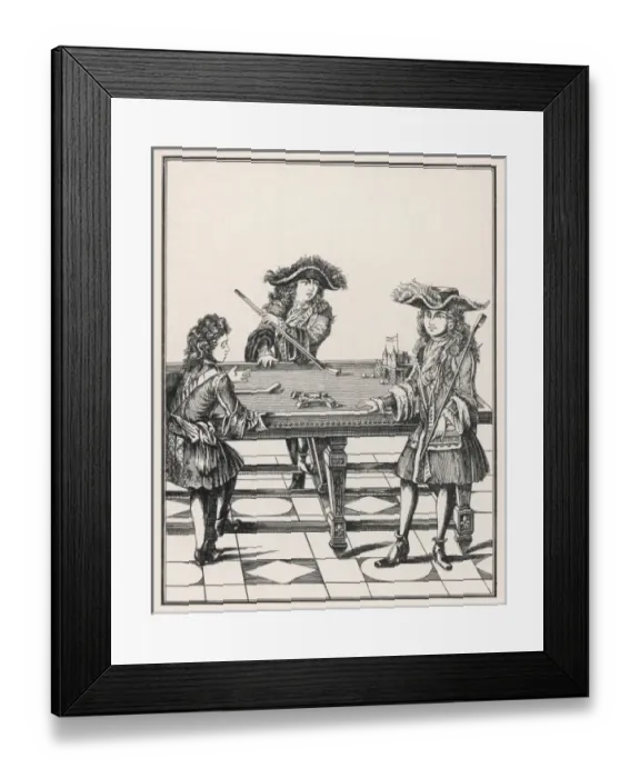 Framed Print : C17th Billiards Game Framed Print : C17th Billiards Game