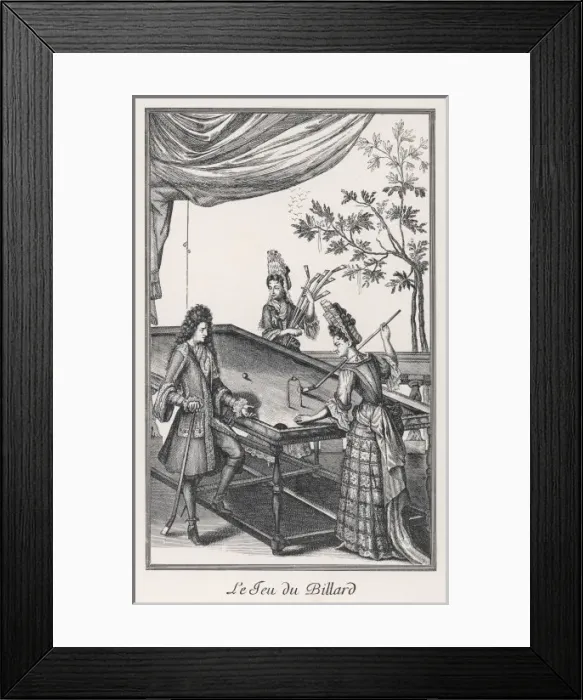 Framed Print : C17th Billiards Game Framed Print : C17th Billiards Game