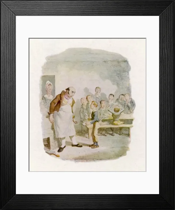 Framed Print : Oliver Asks for More Framed Print : Oliver Asks for More