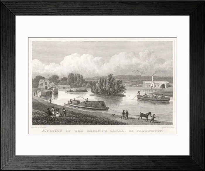 Framed Print : Regents Canal / Paddingto Framed Print : Regents Canal / Paddingto